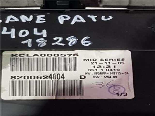 Foto 3ª: Cuadro de Instrumentos Renault Megane 1.6 16V II SEDAN (LM0/1_) [K4M D8]