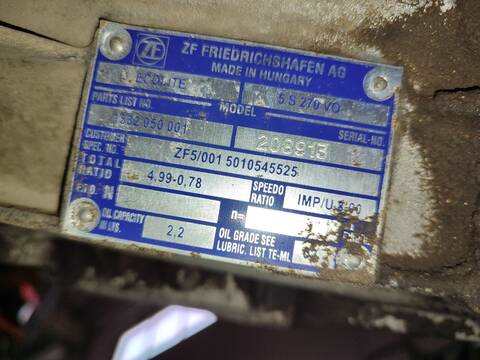 Foto 3ª: Caja Cambios Renault Mascott VERSION INDEFINIDA (2004)