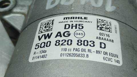 Foto 3ª: Compresor Aire Acondicionado Volkswagen Caddy MAXI KOMBI BMT 102CV 75KW FURGON [DFS] (2016)