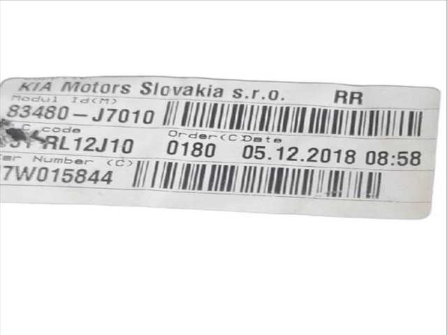 Foto 3ª: Elevalunas Manual Trasero Derecho Kia Ceed 1.6 CRDI 115 CD) (2018)