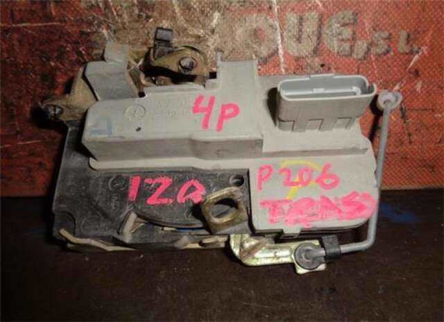 Foto 3ª: Cerradura Puerta Trasera Izquierda Peugeot 206 1.4 HDI ECO 70 [8HX (DV4TD)]