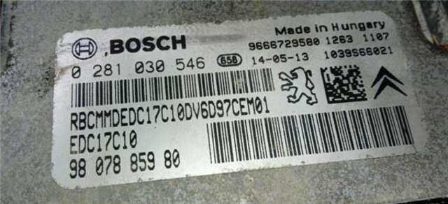 Centralita Motor ECU Peugeot Expert 1.6 HDI 90