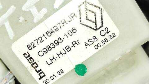 Foto 3ª: Elevalunas Manual Trasero Izquierdo Renault Captur TECHNO 140CV 103KW [H5H 490] (2022)