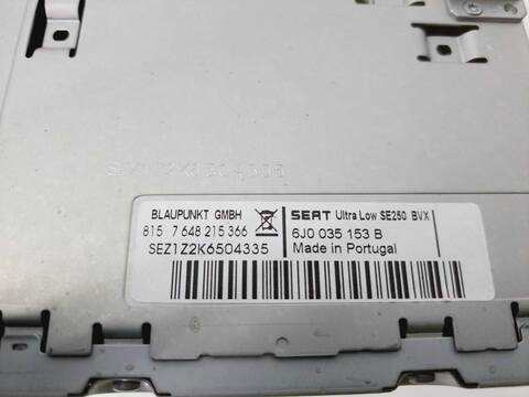 Foto 2ª: Sistema Audio Radio CD Seat Ibiza ERENCE 70CV 51KW [CGP] (2010)
