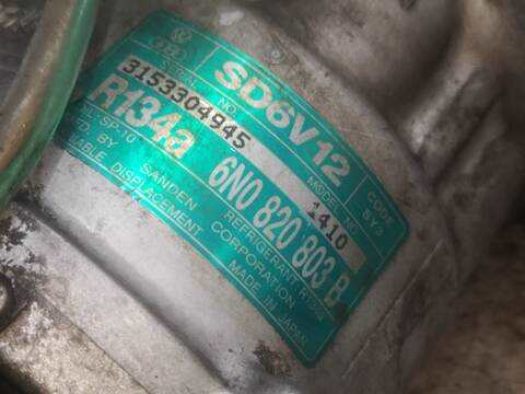 Foto 2ª: Compresor Aire Acondicionado Volkswagen Polo AMF BERLINA (2000)