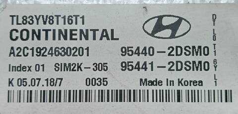 Foto 3ª: Centralita Motor ECU Hyundai Tucson 1.6 TGDI CAT 177CV [G4FJ] (2014)