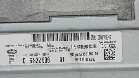 Foto 3ª: Sistema Audio Radio CD Bmw Serie 1 116 D F20) [B37D15A] (2016)