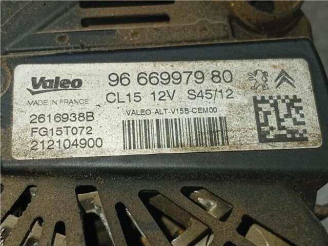 Alternador Peugeot 5008 1.6 ACCESS [1.6 LTR. - 88 KW 16V]
