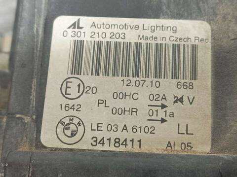 Foto 3ª: Faro Izquierdo Bmw X3 2.0D 150CV 110KW [204D4] (2005)