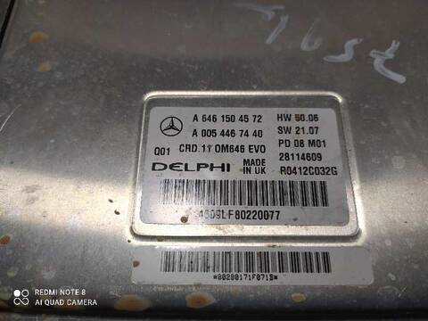 Foto 2ª: Centralita Motor ECU Mercedes Clase C 160 C 220 CDI 204.008) BERLINA 170CV 125KW [646811] (2008)