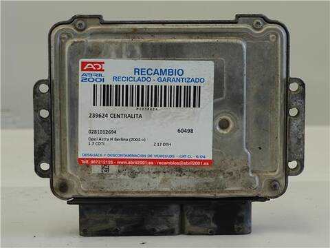 Centralita Motor ECU Opel Astra 1.7 CDTI BERLINA 100CV 74KW