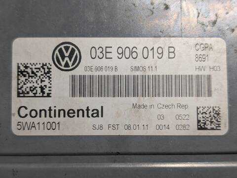 Foto 3ª: Centralita Motor ECU Volkswagen Polo CBZC (2011)