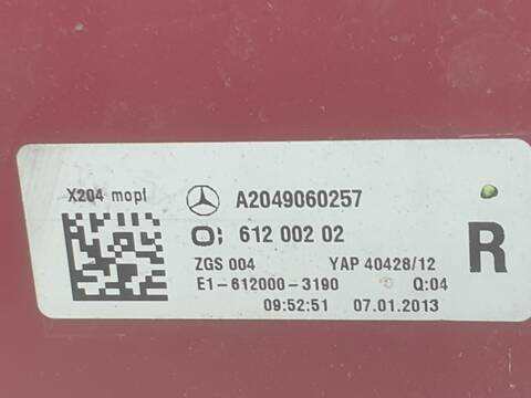 Foto 3ª: Piloto Trasero Derecho Mercedes Clase G 230 GLK 220 CDI 4-MATIC BE 204.984) 113CV 83KW (2010)