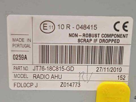 Foto 4ª: Sistema Audio Radio CD Ford Transit TREND 100CV 74KW [XXCA] (2020)