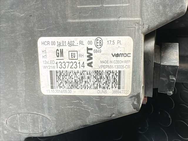 Foto 2ª: Faro Derecho Opel Meriva 1.6 CTDI [B16DTL] (2014)