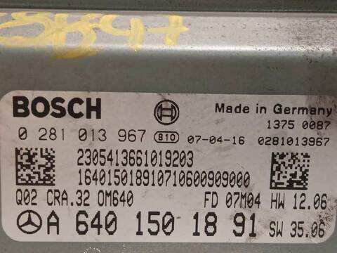 Foto 4ª: Centralita Motor ECU Mercedes Clase B 150 200 CDI 245.208) 140CV 103KW [640941] (2007)