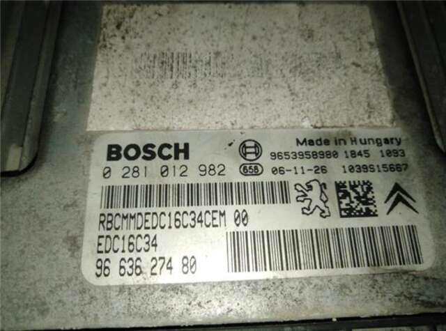 Centralita Motor ECU Citroen Jumpy 1.6HDI