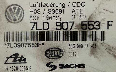 Foto 2ª: Centralita Suspension Volkswagen Touareg BAC (2005)