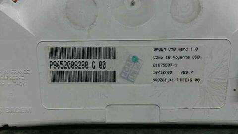 Foto 2ª: Cuadro de Instrumentos Citroen C2 VERSION INDEFINIDA (2003)