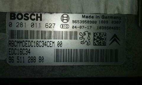 Foto 2ª: Centralita Motor ECU Peugeot 307 1.6 HDI 109CV 80KW [9HY] (2004)