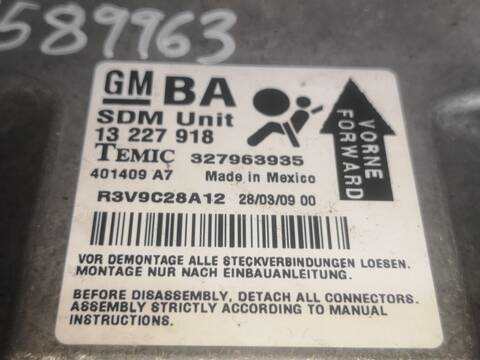 Centralita Airbag Opel Astra Z19DTH