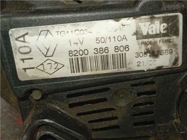 Foto 2ª: Alternador Renault Scenic 1.5 DCI (JM02. JM13) (JM)(2003-_) [K9K 728]