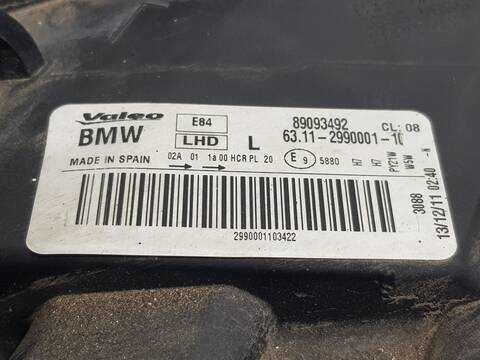 Foto 3ª: Faro Izquierdo Bmw X1 XDRIVE 18D [N47D20C] (2009)