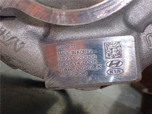 Foto 2ª: Turbocompresor Hyundai Tucson 1.6 ESSENCE 2WD [1.6 LTR. - 85 KW CRDI CAT (1598 CM3)] [D4FE]