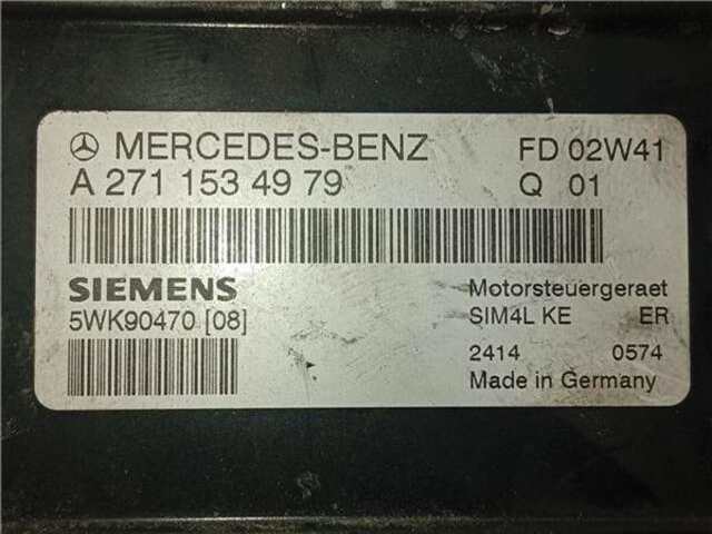 Centralita Motor ECU Mercedes Clase C 160 1.8 C 180 COMPRESSOR (203.746) [1.8 LTR. - 105 KW CAT]