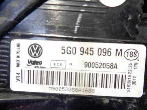 Foto 4ª: Piloto Trasero Derecho Volkswagen Golf ADVANCE BLUEMOTION 110CV 81KW [CXX] (2016)