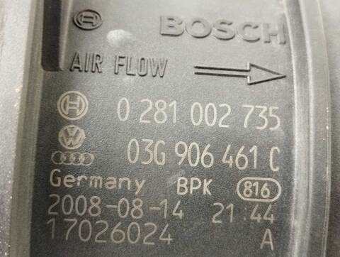 Foto 3ª: Caudalimetro Volkswagen Passat 2.0 TDI BERLINA 140CV 103KW [CBA] (2008)