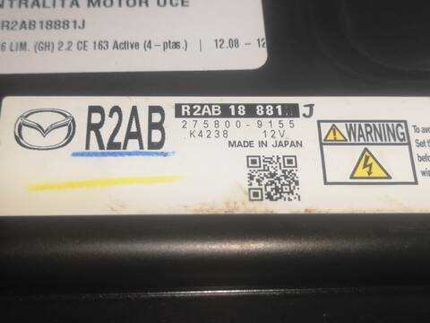 Foto 2ª: Centralita Motor ECU Mazda 6 R2 BERLINA (2009)
