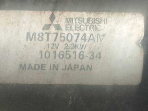 Motor de Arranque Mitsubishi Montero 3.2 DI-D V68W V78W)