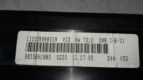 Foto 3ª: Cuadro de Instrumentos Citroen Xsara 1.6 HDI CAT 9HY - DV6TED4) PICASSO 109CV 80KW (2005)