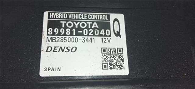 Centralita Motor ECU Toyota Auris 1.8 HYBRID ACTIVE [1.8 LTR. - 73 KW 16V CAT (HÍBRIDO)]