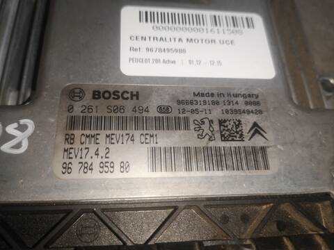 Foto 2ª: Centralita Motor ECU Peugeot 208 8F01 (2012)