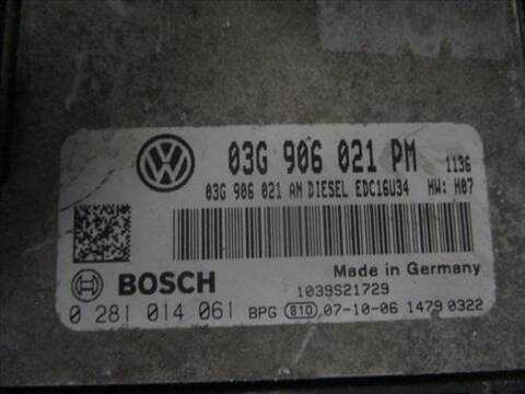 Foto 2ª: Centralita Motor ECU Volkswagen Golf 1.9 TDI 105CV 77KW [BXE] (2007)