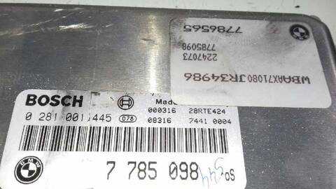 Foto 3ª: Centralita Motor ECU Bmw Serie 3 315 320D 136CV 100KW [204D1] (2000)