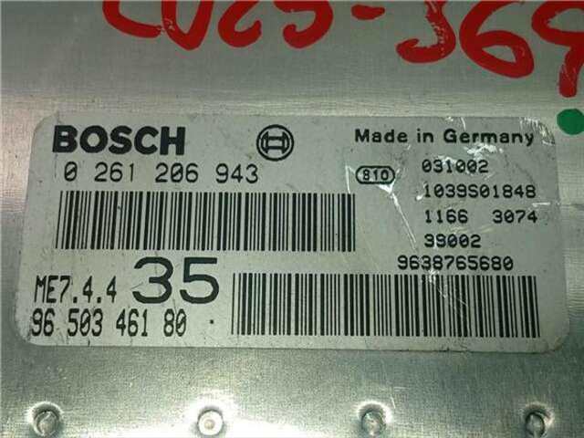 Centralita Motor ECU Peugeot 307 1.6 XN [1.6 LTR. - 80 KW 16V CAT (NFU - TU5JP4)]