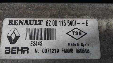 Foto 3ª: Intercooler Renault Scenic 1.5 DCI DIESEL 106CV 78KW [K9K732] (2006)