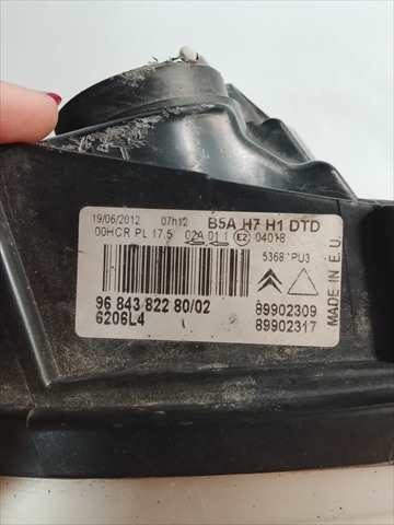 Foto 2ª: Faro Derecho Citroen C4 1.6 HDI [D/9HX] (2010)