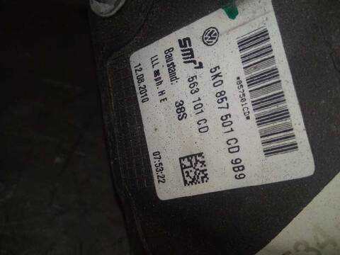 Foto 2ª: Retrovisor Izquierdo Volkswagen Golf ADVANCE 105CV 77KW [CAY] (2010)