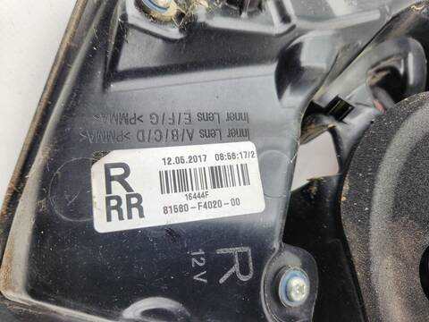 Foto 3ª: Piloto Portón Derecho Toyota CHR HYBRID ADVANCE 122CV [2ZR] (2017)