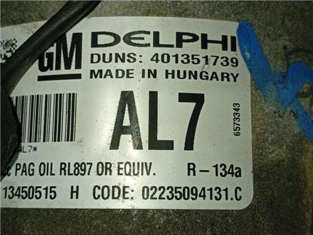 Compresor Aire Acondicionado Opel Astra 1.4 COSMO [1.4 LTR. - 74 KW 16V]
