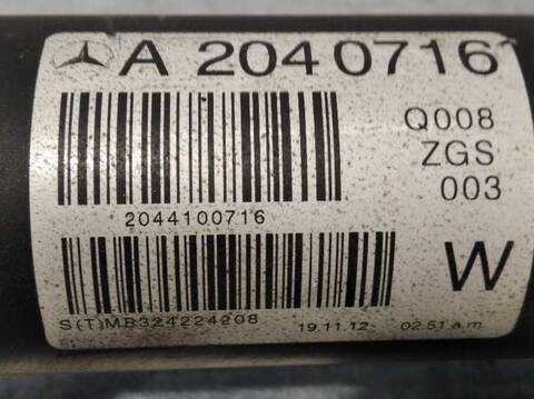 Foto 4ª: Transmision Central Mercedes Clase C 160 2.1 CDI CAT BERLINA 204CV 150KW [651911] (2012)