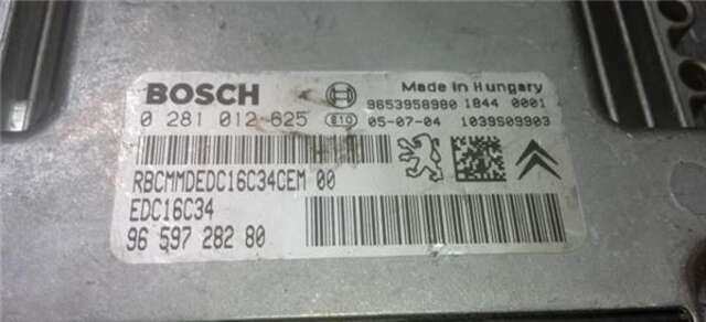 Centralita Motor ECU Peugeot 407 1.6 BUSINESS LINE [1.6 LTR. - 80 KW HDI FAP CAT (9HZ - DV6TED4)]
