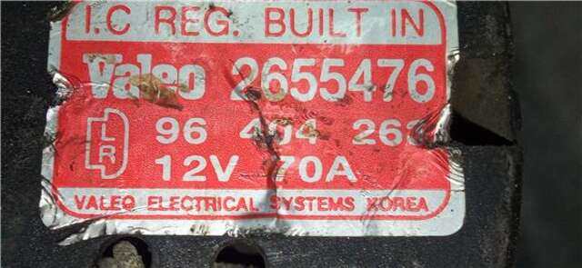 Alternador Daewoo Kalos 1.2 SE [1.2 LTR. - 53 KW CAT]
