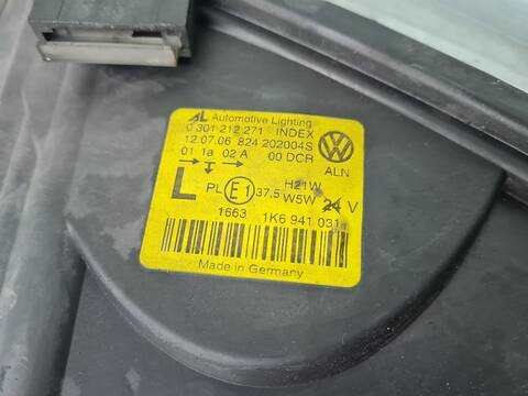 Foto 4ª: Faro Izquierdo Volkswagen Golf GT BERLINA 170CV 125KW [BLG] (2006)