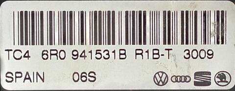 Foto 3ª: Mando Luces Volkswagen Polo 1.2 12V 69CV [CGP] (2009)