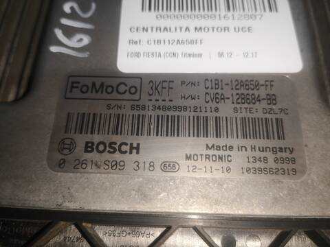 Foto 2ª: Centralita Motor ECU Ford Fiesta SFJA (2012)